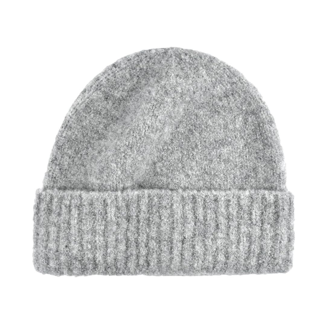 Gorro De Lana De Color Liso Para Mujer, Gorros De Punto Gruesos Para Otoño E Invierno, Gorros Cálidos Para Niñas