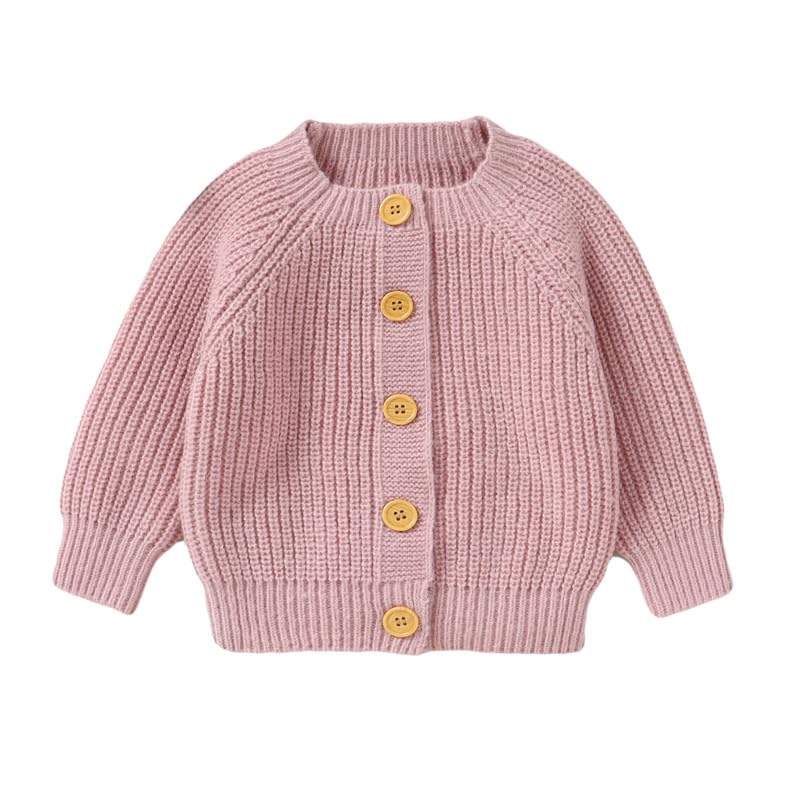 LAWKUL Baby Cardigan Sweater Romper for Infants