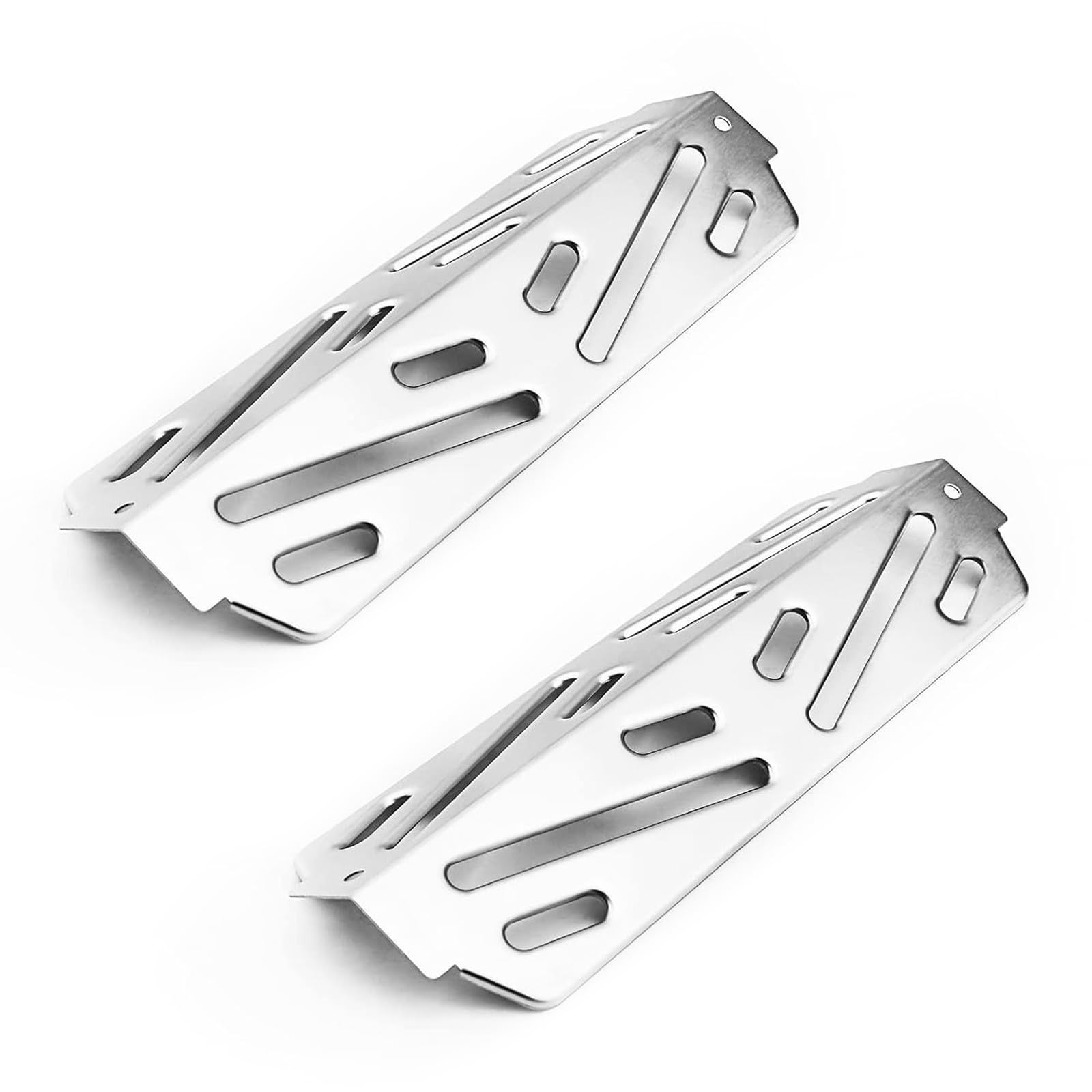 MALSSE 2Pcs Rustproof Stainless Steel Barbecue Heat Plates Replacement Grills Part Rustproof Heat Deflectors Knitter Barbecue Replacement Parts