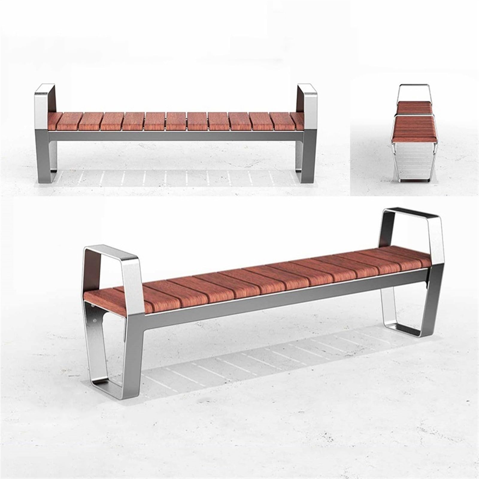 Panchina da giardino per esterni, XL, per cortile, piscina e prato, panca per il tempo libero, per relax e comfort all'aperto