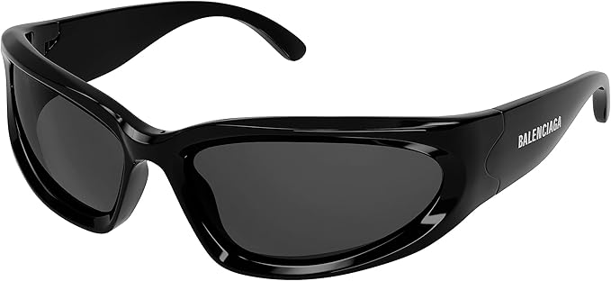 Balenciaga BB0157S Black/Grey Men Sunglasses