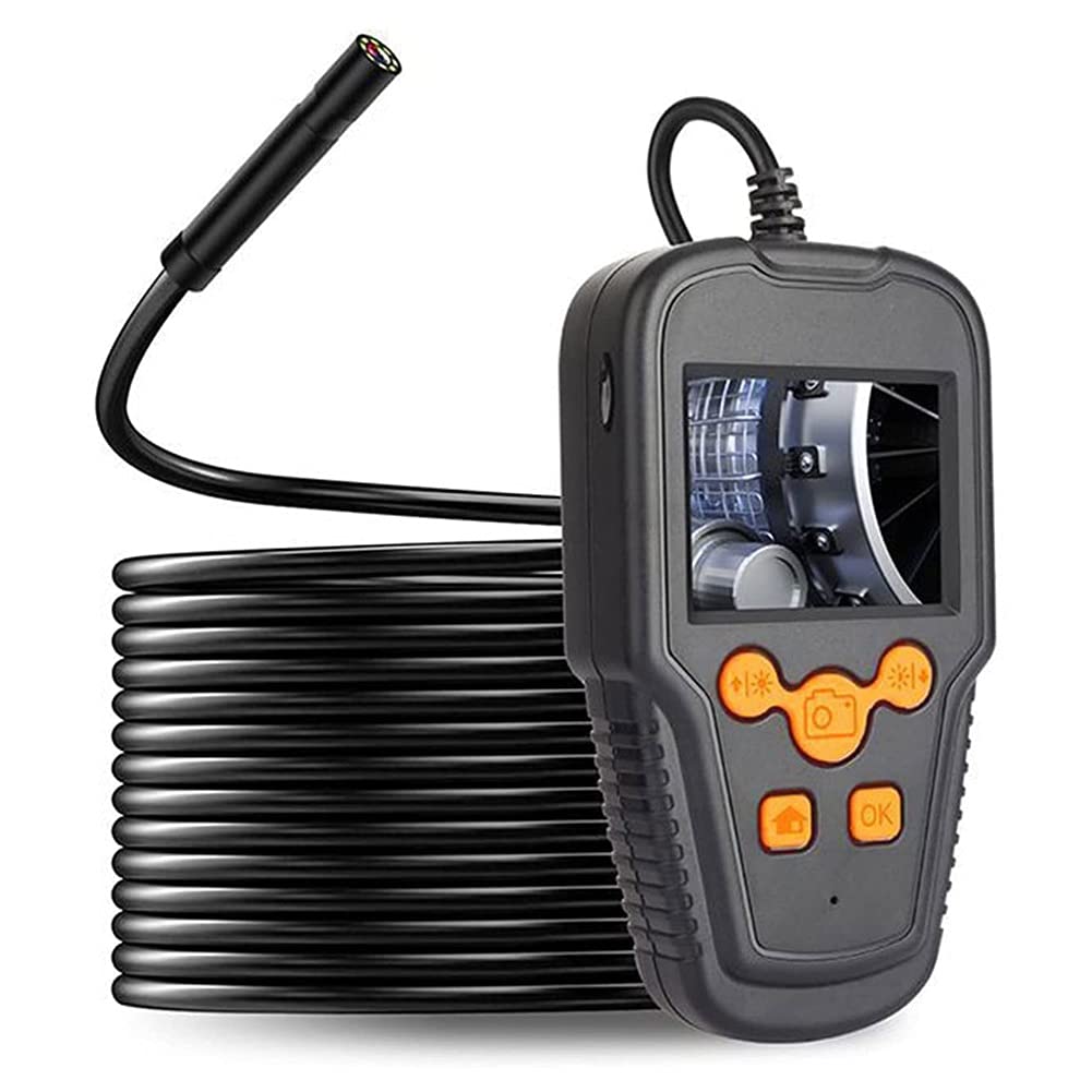 Przemysłowa Kamera Inspekcyjna Z Boroskopem Cyfrowym 16,4 Ft 1080P Hd Z Ekranem 2,4 Cala, Wodoodpornym Kablem, 8 Diodami Led, Do Samochodu, Klimatyzatora, Sprawdzania Silnika, Kanalizacji