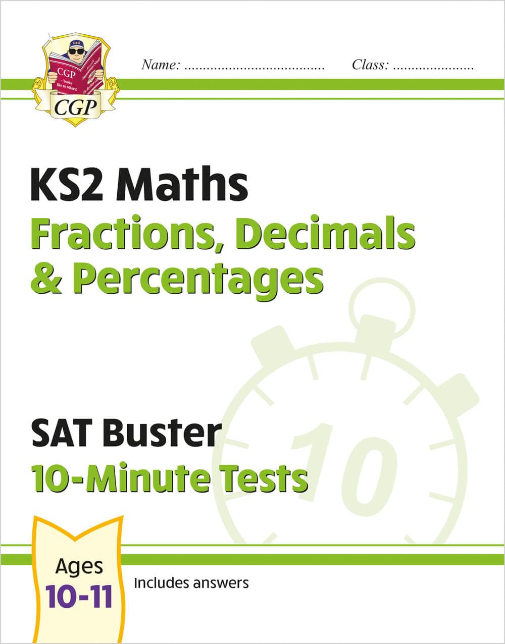 KS2 Maths SAT Buster 10-Minute Tests - Fractions, Decimals & Percentages (for the 2026 tests) (CGP SATS Quick Tests)