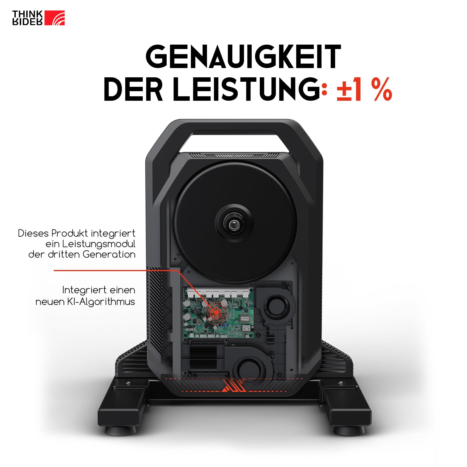 ThinkRider XXPRO Fahrradtrainer für realistisches Indoor-Cycling & genaue Daten mit App-Trainingsunterstützung