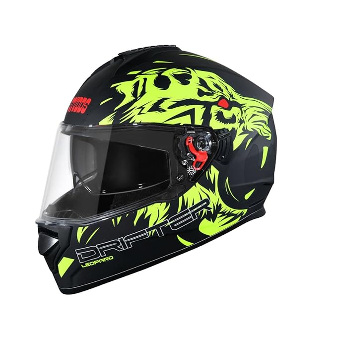Studds Drifter Full Face Helmet Matt Black N5, Size XL(60 cm) Amazon
