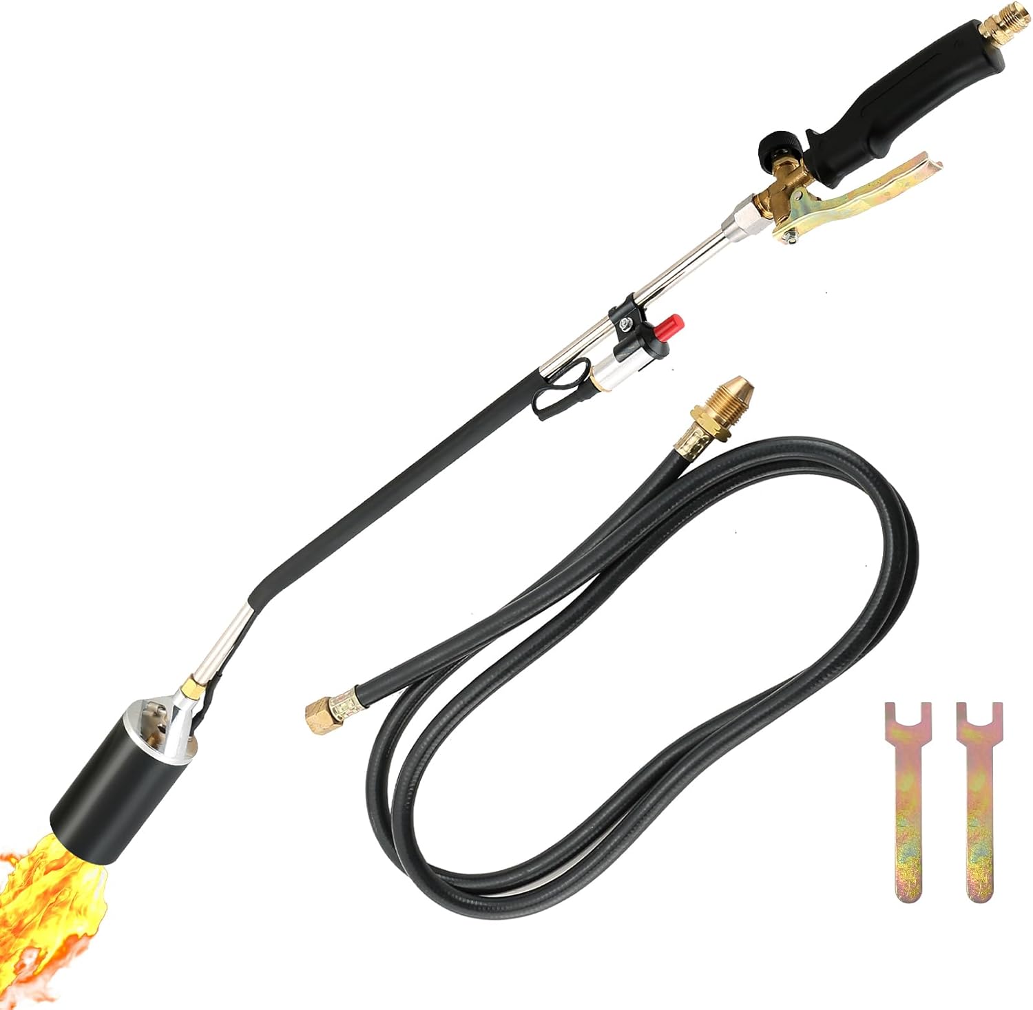 DASBET Propane Torch Weed Burner Kit High Output 340,000 BTU, Heavy Duty Weed Torch Wand with