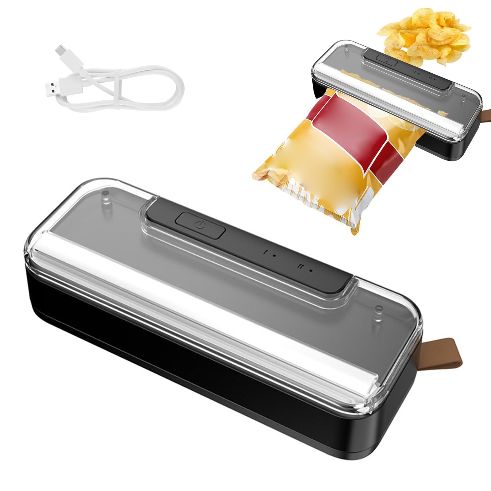 Mini Sigillatrice per Sacchetti,2 in 1 Sigillatore Termico per Sigilla Sacchetti,Macchina Termica Portatile,2 in 1 Sigilla Sacchetti con Taglierina,per Sacchetti di Plastica e Snack