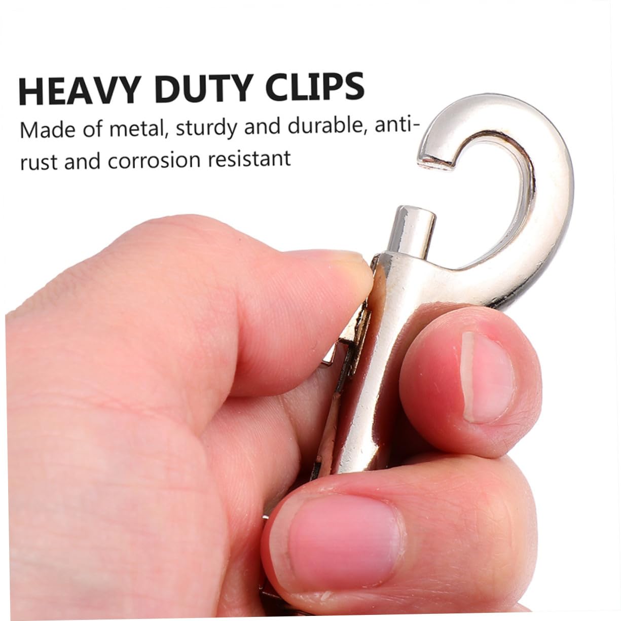 Mobestech 12 Piezas Gancho para Correa de Mascota Metálico de Mosquetón de Seguridad de Doble Extremo Clip para Correa de Perro Mosquetones para Mochilas Accesorios para Paseos Perros