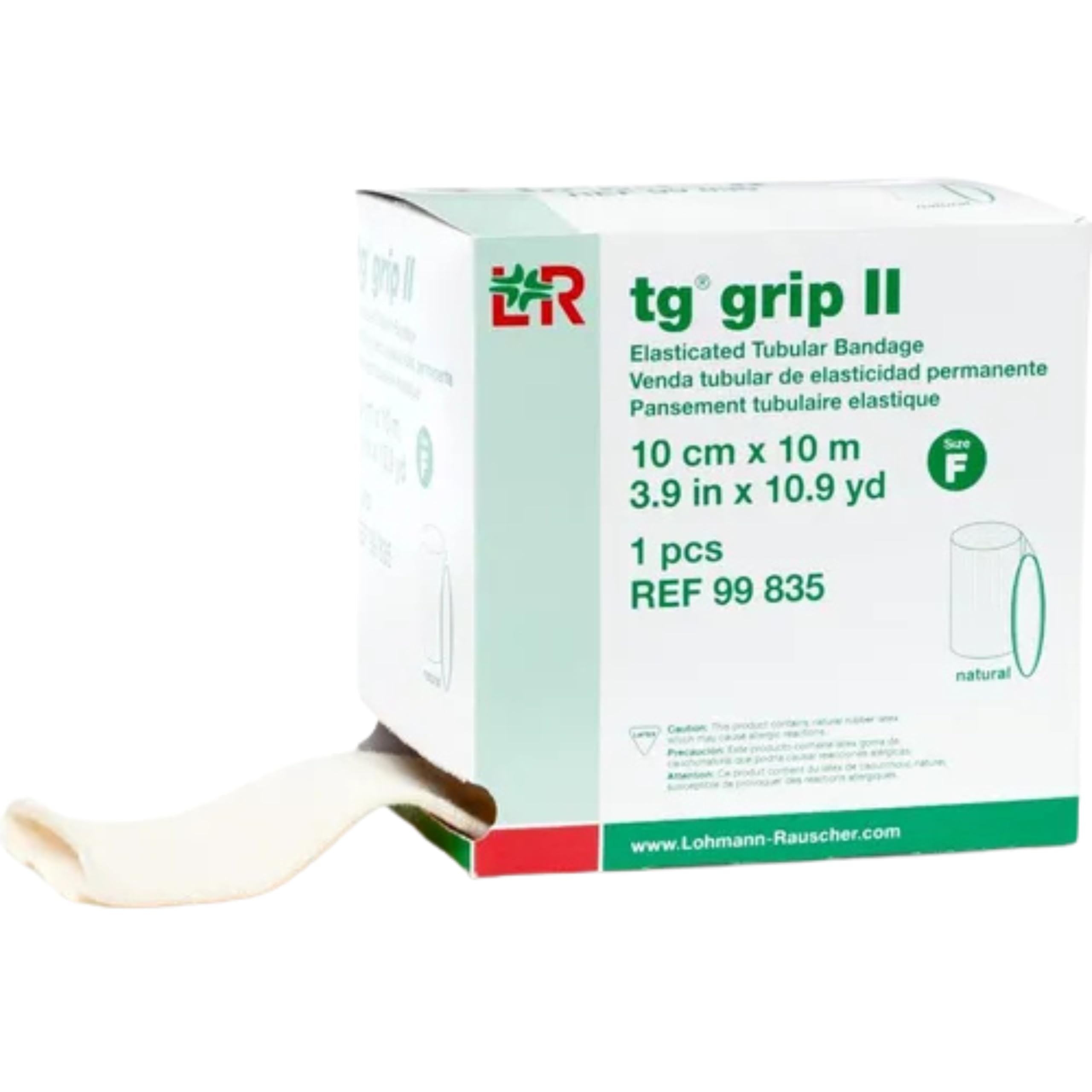 Lohmann & Rauscher tg grip II Elasticated Tubular Compression Bandage, Seamless Tube Stockinette Wrap for Retention, Lymphedema, & Swelling, Natural,