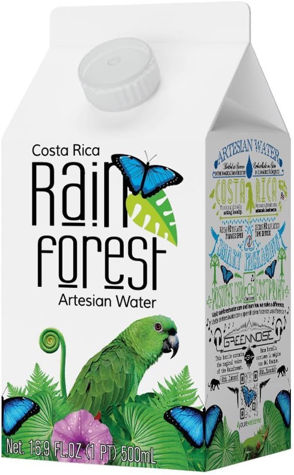 RainForest Water rcardboard 16.9 oz, Box of 12