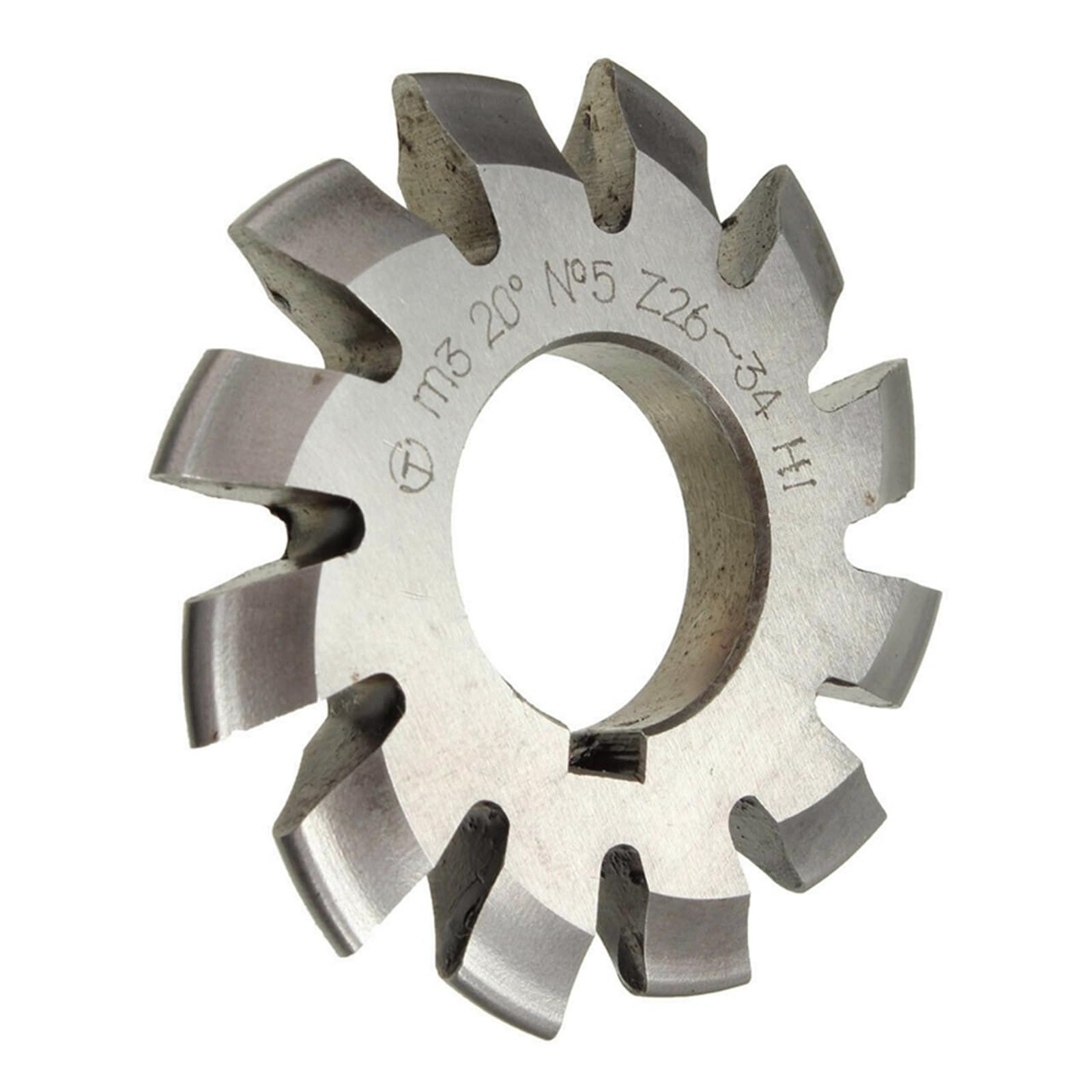Fresa para engranajes involutos 1 Uds. M0.3 .5 .75 M1 .25 M2. M3 M4 M5-M10 Módulo PA20 Grados NO.1-NO.8 HSS Engranaje Fresa Herramienta de Corte(NO.1,M0.7)