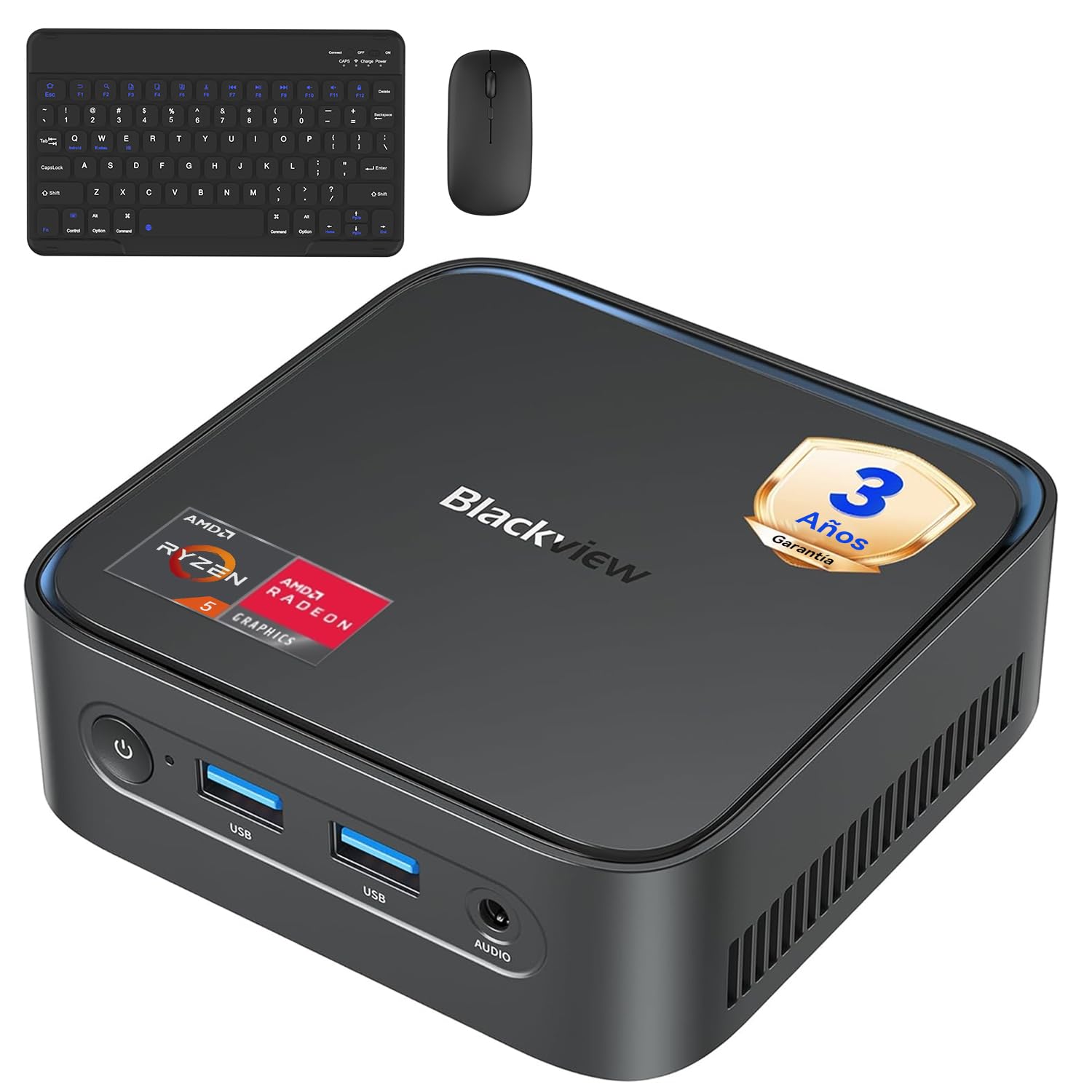 【Set Completo】Blackview MP50 Mini PC AMD Ryzen 5 (16GB RAM 512GB SSD) con Teclado y Ratón, Gráficos Radeon Vega 8, Win 11 Pro, HDMI/DP 4K, WiFi 5/BT 4.2,Mini Ordenador de Sobremesa para Oficina y Casa — view 12
