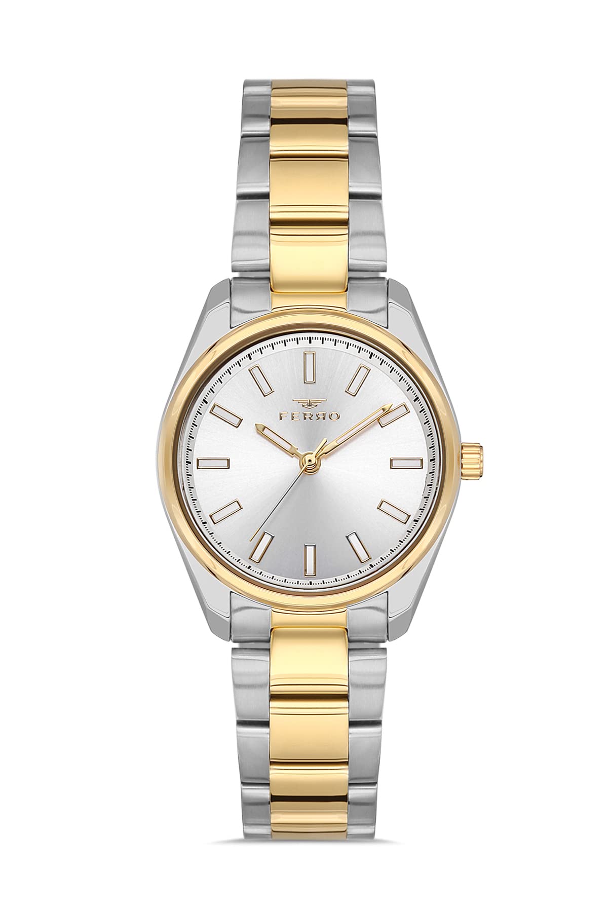 Ferro Analog Silver Dial Womens Watch-F21161A-D (B09RWKXPKM) Amazon Price History, Amazon Price Tracker