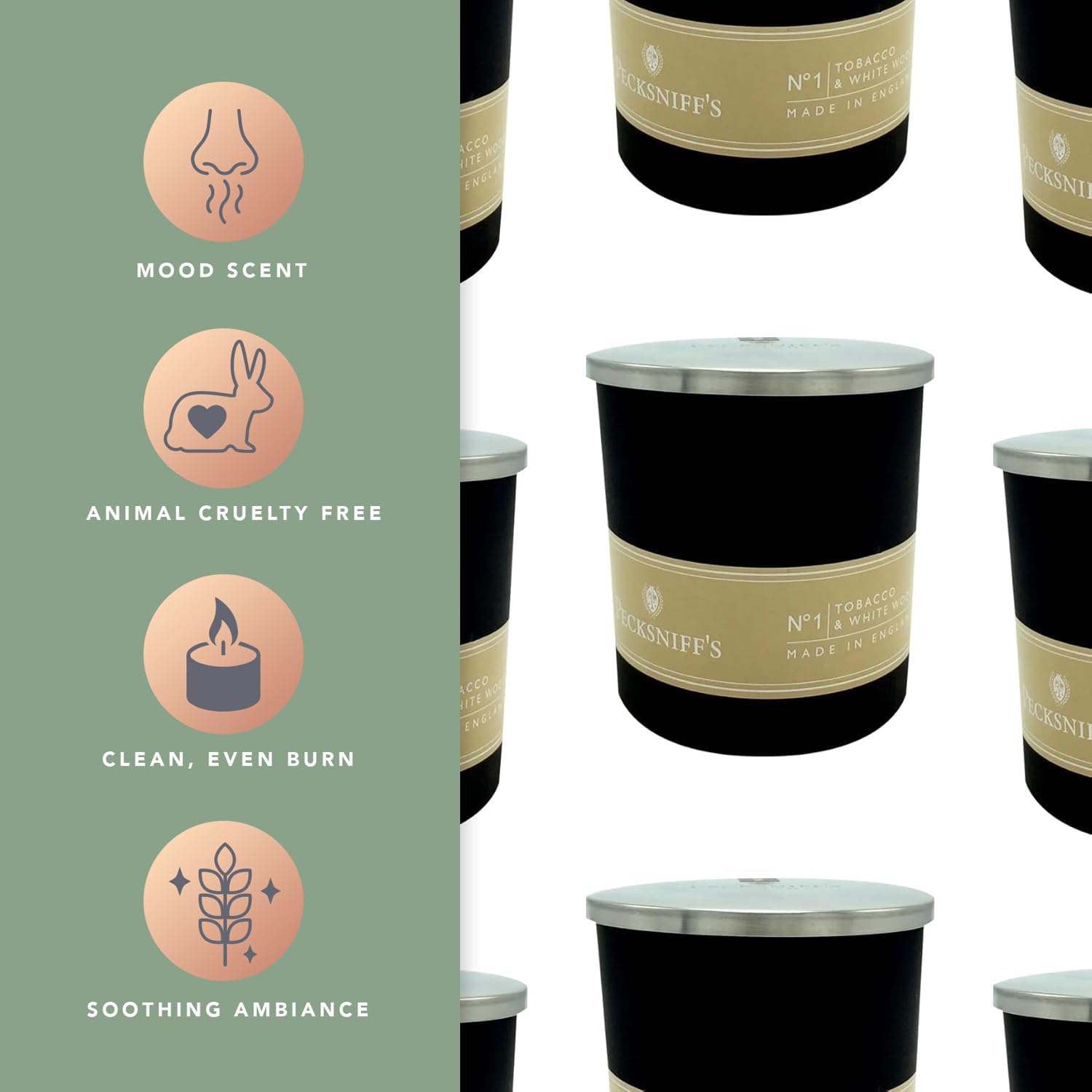 Amazon.com: Pecksniffs Tobacco & White Wood Scented Candle