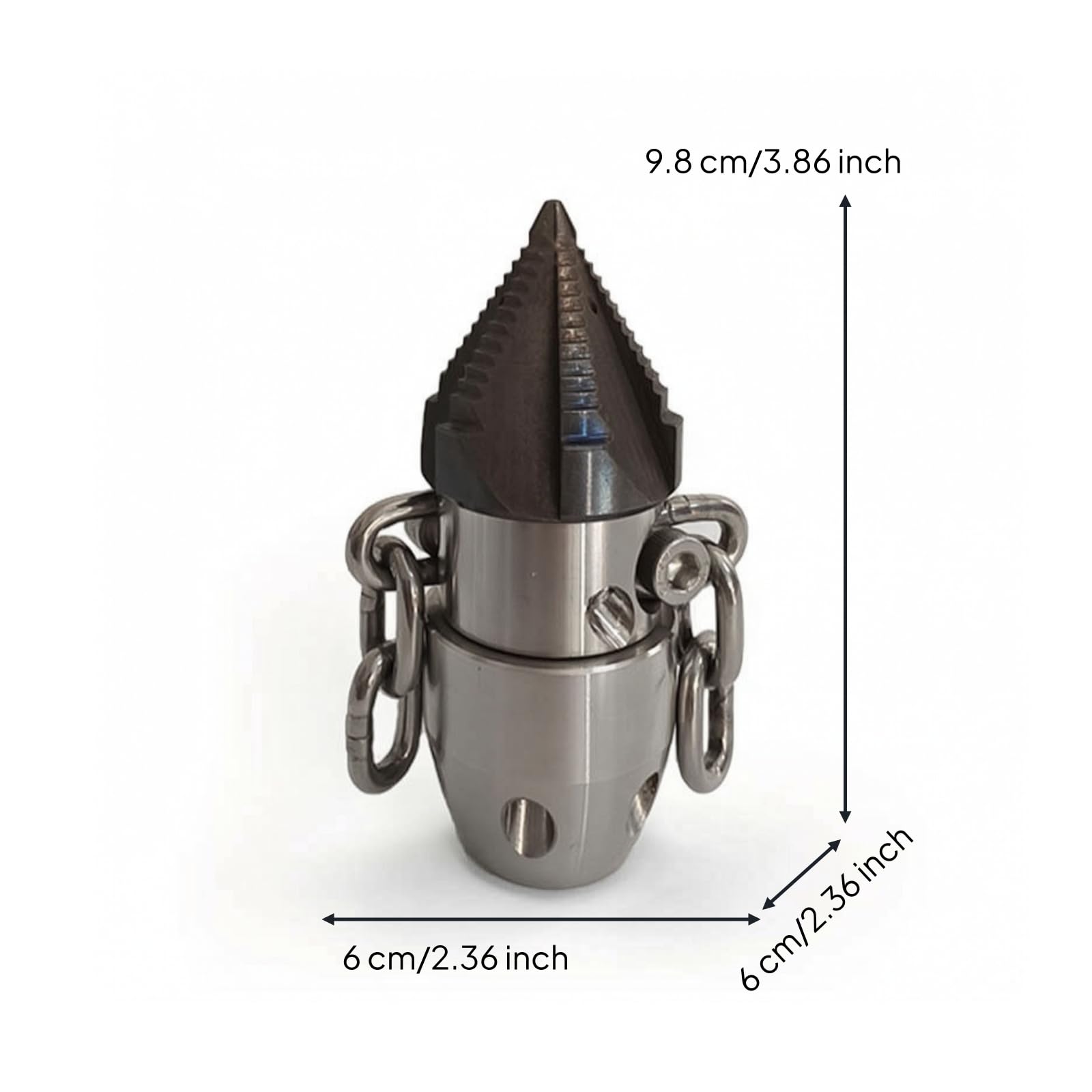 Baoblaze Rotativa para Alcantarillado de Drenaje, 3/8 Pulgada, Cabeza Templada 40L/Min