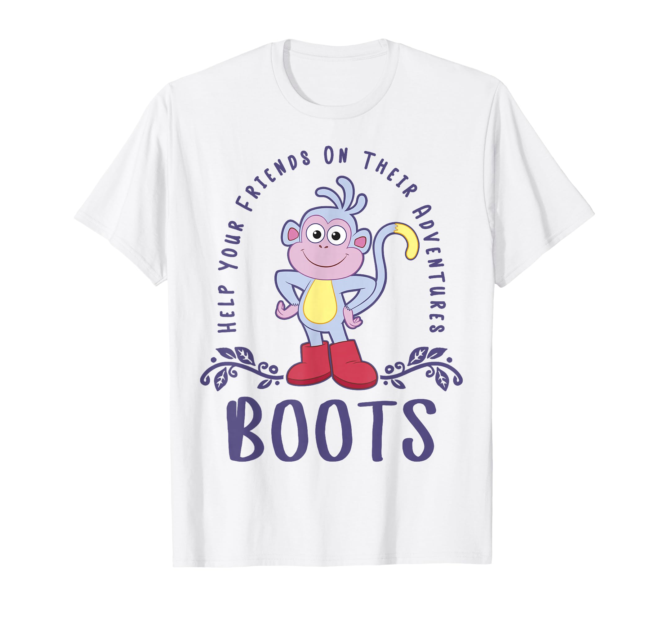 Dora The Explorer Boots Help Your Friends On Their Adventure T-Shirt Small