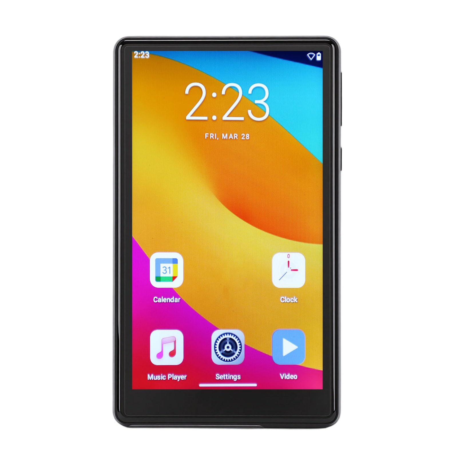 Generic Reproductor de MP3 WiFi con Bluetooth 5.0 Pantalla Táctil Reproductor de Música Digital 3GB 32GB para Deportes Al Aire Libre Viajes Aleación de ABS (Black)