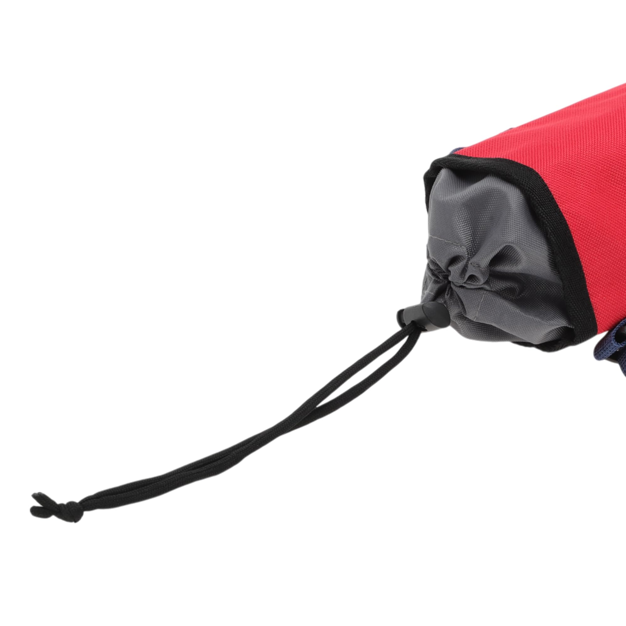 Borsa Isolante per Bottiglia d'Acqua in Tessuto Oxford Cotone Perlato Pellicola in Alluminio Portatile Antiurto con Tracolla Regolabile per Sport All'Aperto, 25x9cm, Rosso