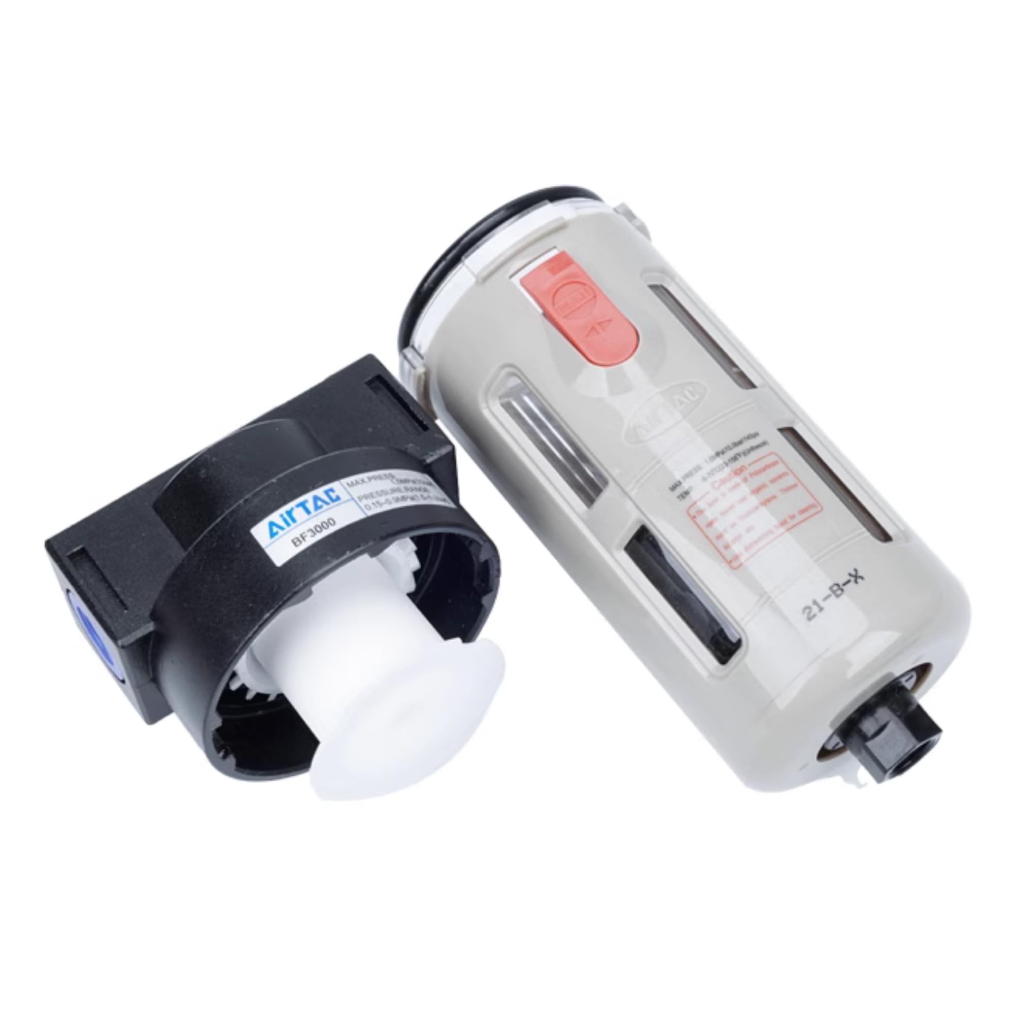 Filtro de línea de aire comprimido Airtac BF3000 3/8 pulgadas NPT 0-145 psi