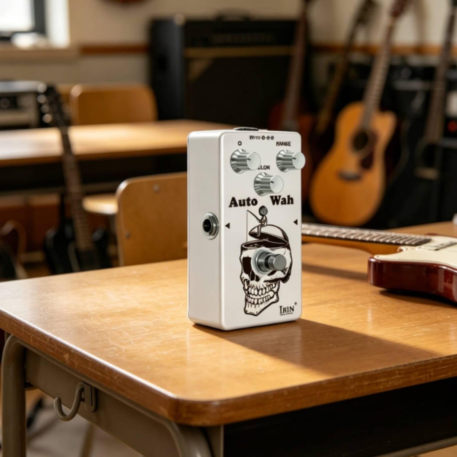 ZOOMELLA Compact Auto Wah Pedal Pocket-Sized Wah Pedal Metal