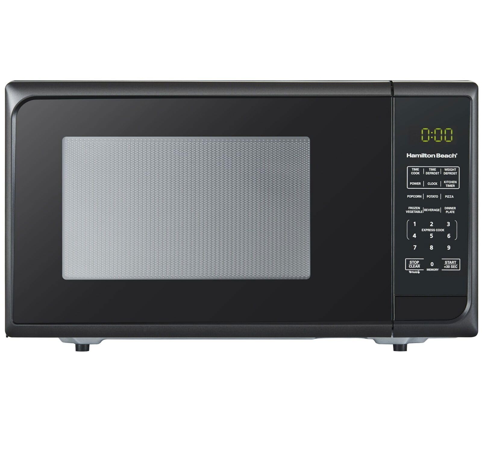 Compact 900W Gloss Black Microwave Oven - 0.9 cu ft Countertop Design for Efficient Cooking, Ideal for Home, Office &amp; Small Spaces - EM925A2CE-P1