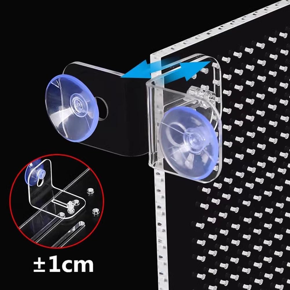 Aquarium Fish Tank Divider, Aquarium Tank Acrylic Divider Clear Isolation Board Fish Tank Divider with Suction Cups Accessories for Distinguish Fish Prevent Fish Aggressive