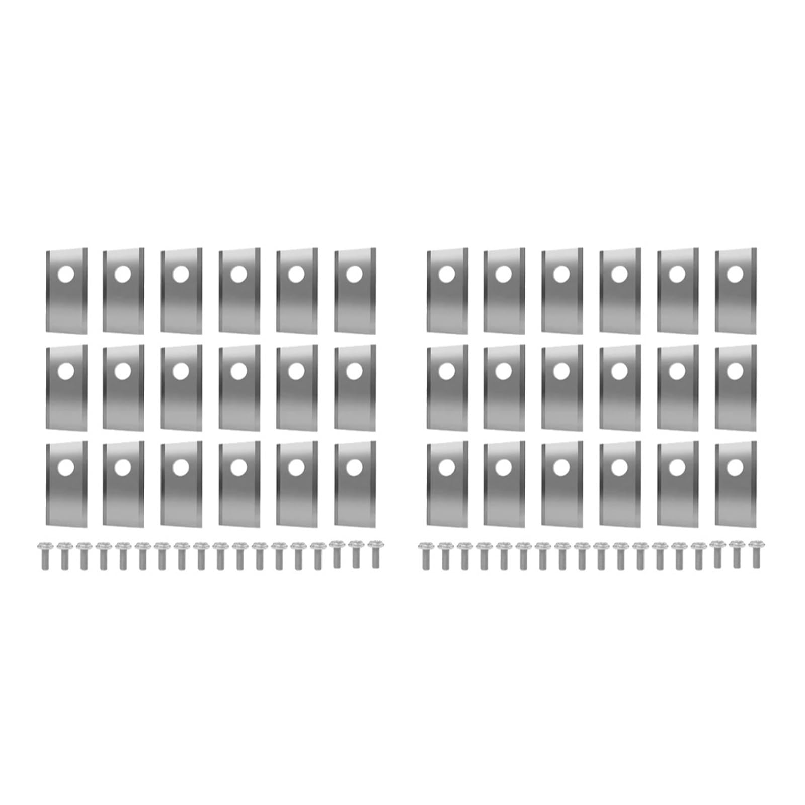 18/36PCS Lame for tagliaerba Tagliaerba di ricambio for tagliaerba compatibile con Worx Landroid Tosaerba da giardino Robot rasaerba Strumenti(Silver 36Pcs)
