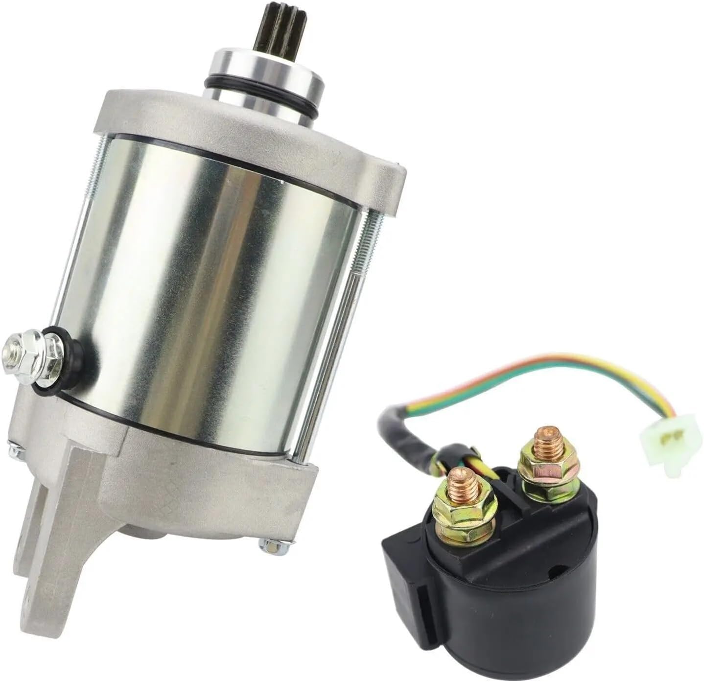Starter Motor with Relay Replacement for ATV 250 DVX 2006 2007 2008