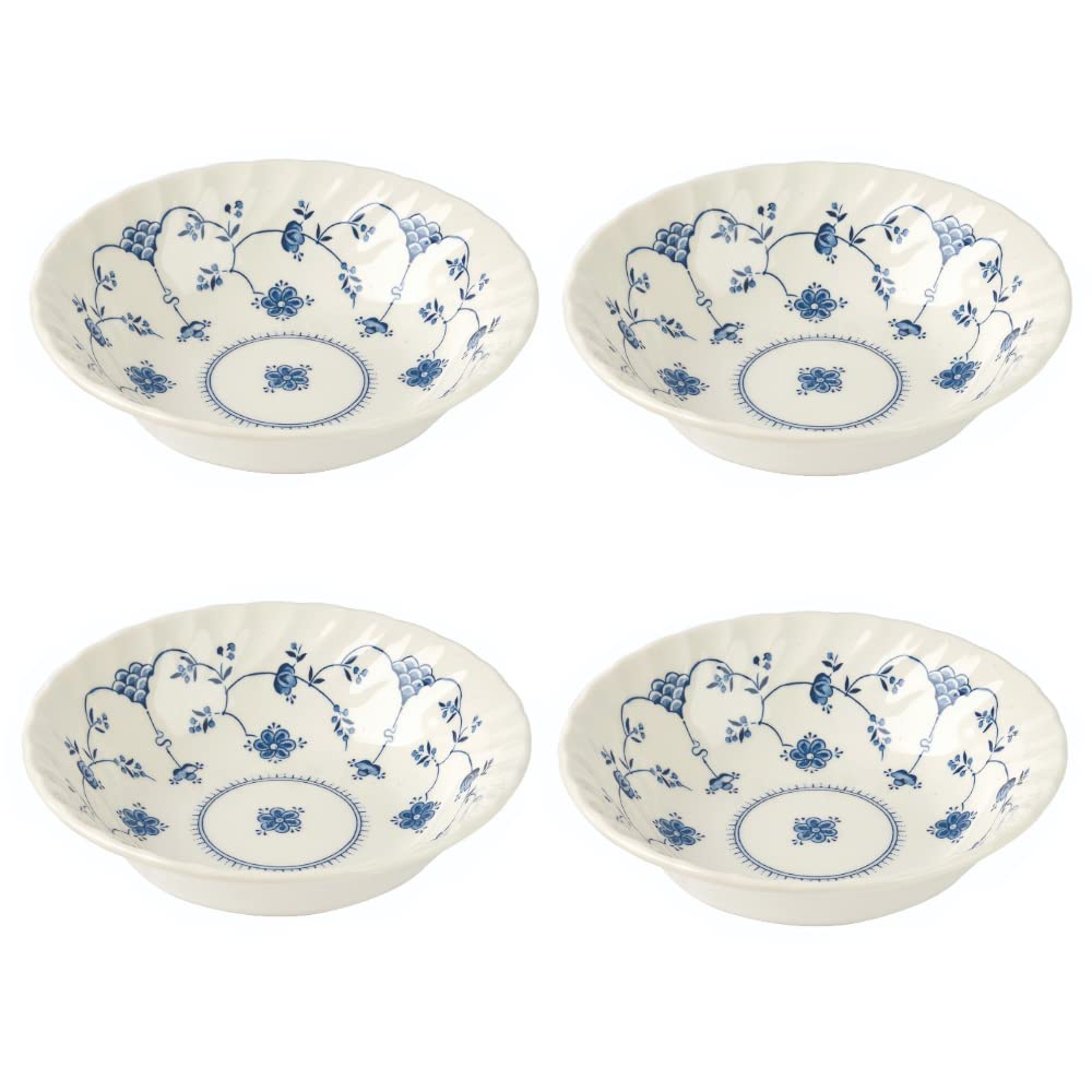 Churchill Finlandia Dinnerware Scallop Bowl Bowl 9", Set of 4, Made in England