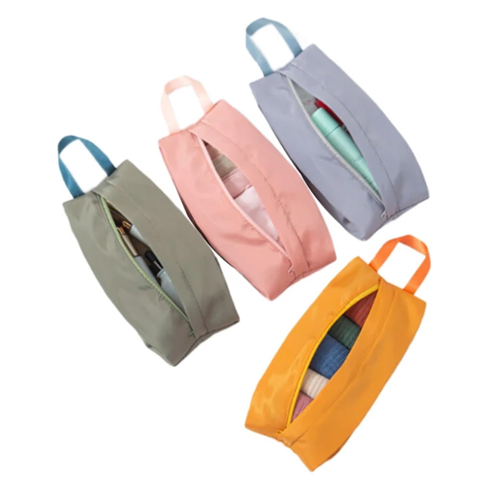 Bolsa Sujetador Viaje Bolsas organizadoras de ropa interior de viaje, almacenamiento de calcetines, for artículos diversos con cremallera, 4 Uds.