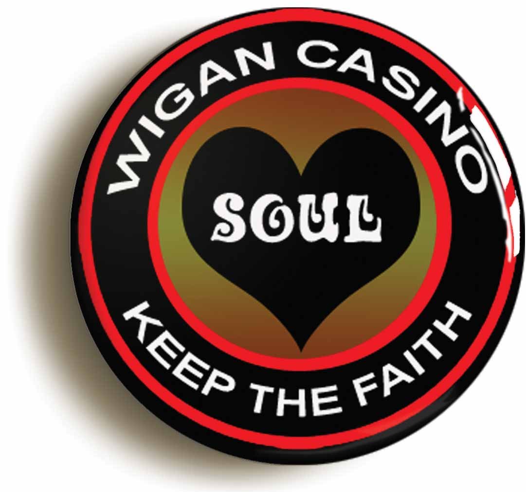 Northern Soul Keep The Faith Wigan Casino Fridge Magnet (Circular 2inch / 50mm Diameter)