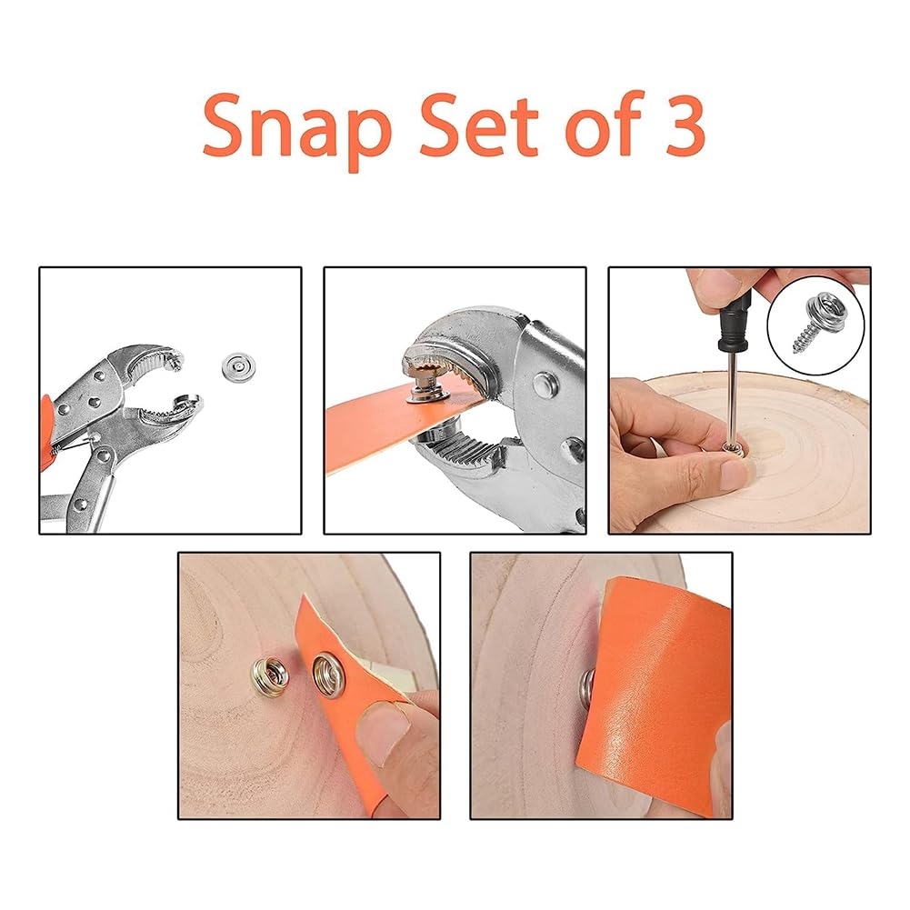 Set mit Druckknöpfen, verstellbar, mit Druckknöpfen für Leinwand, Bootsabdeckungen
