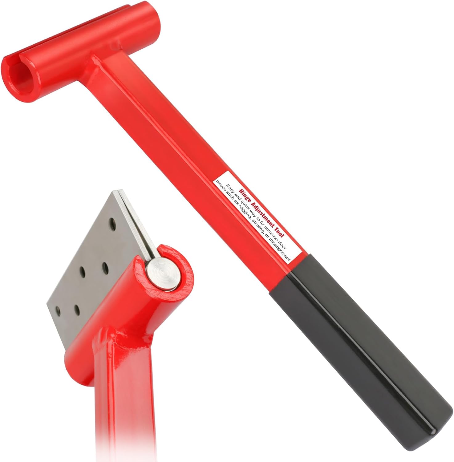 Door Hinge Adjustment Tool, Hinge Bender Wrench for .134 Gauge Commercial Door, with Rubber Handle