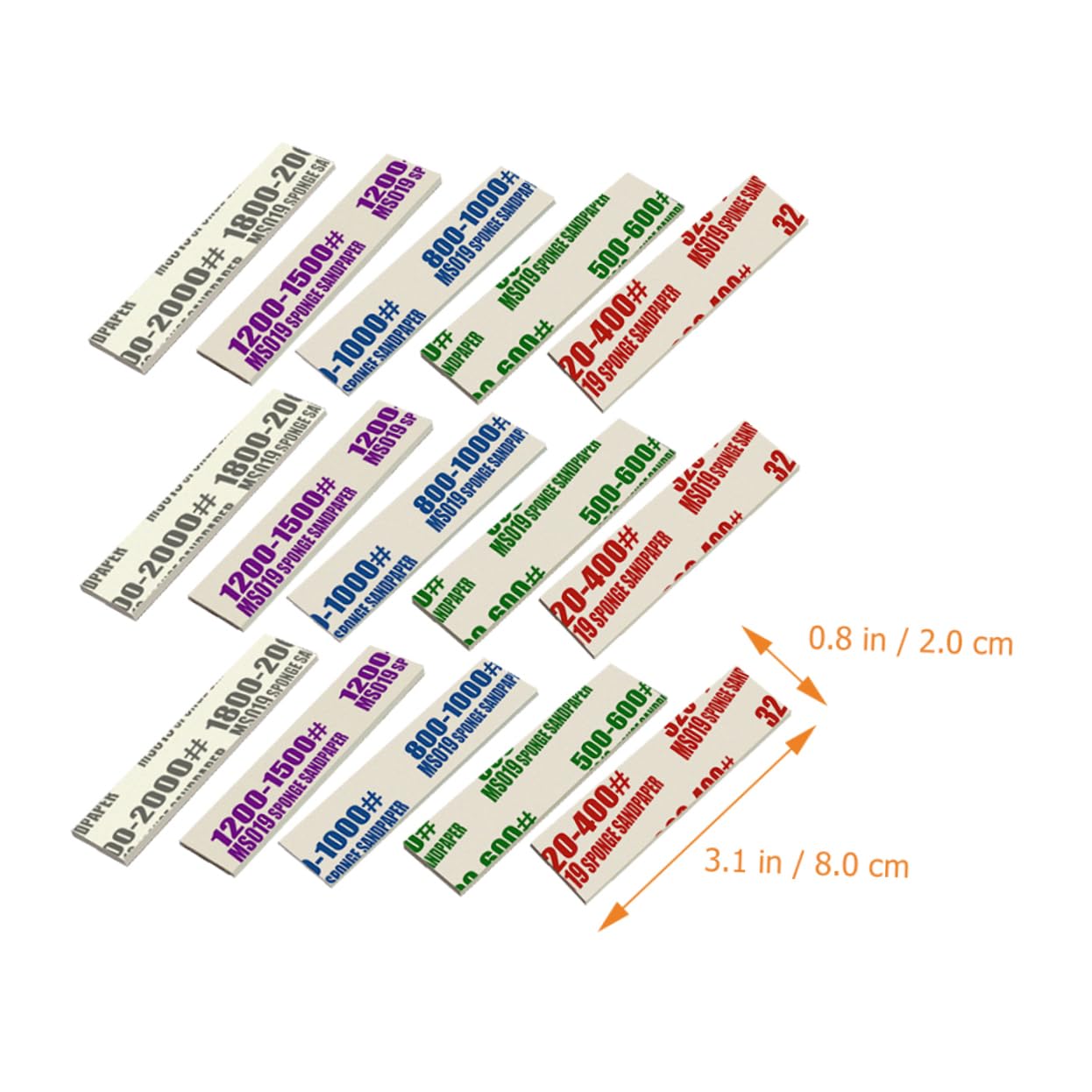 Cabilock 5 Series Esponjas De Lijado De Hobby De Almohadillas Abrasivas Manualidades Flexibles 50 Piezas X 5