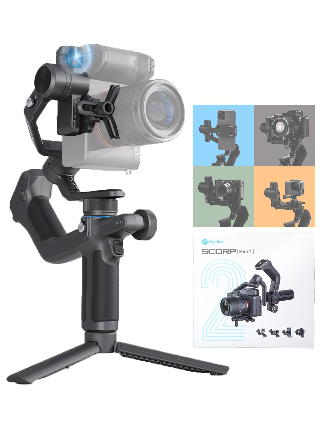 Amazon.com : FeiyuTech SCORP Mini-2 3-Axis Mirorrless Camera 