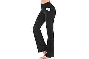 Bootcut Yoga Pants With 4 Pockets - Perfect for In-Hotel Comfort and Style