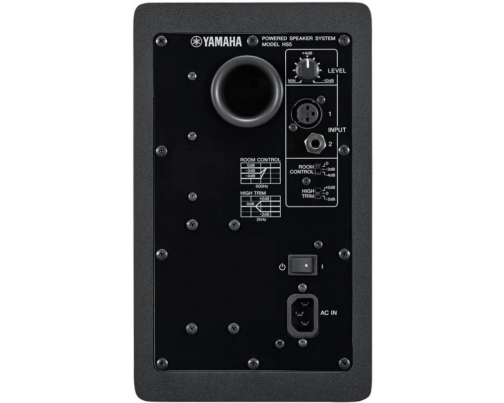 Yamaha HS5 MP (Matched Pair) - Coppia Monitor Diffusori Casse Attive Professionali da Studio a due vie da 70w di picco, Nero