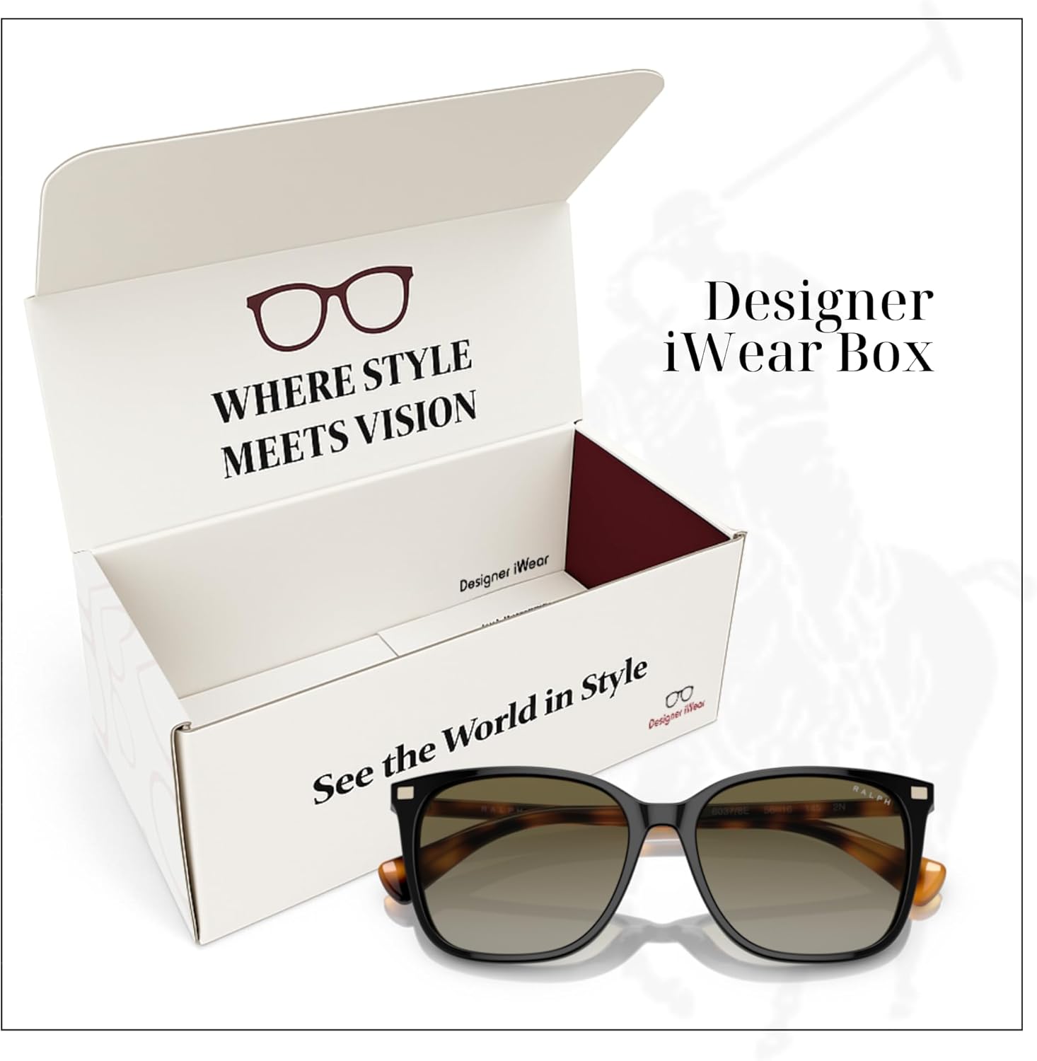 Ralph Lauren Vvcv RA5293 Square Sunglasses for Women +BUNDLE with ACCESSORY EYEWEAR KIT - Image 5