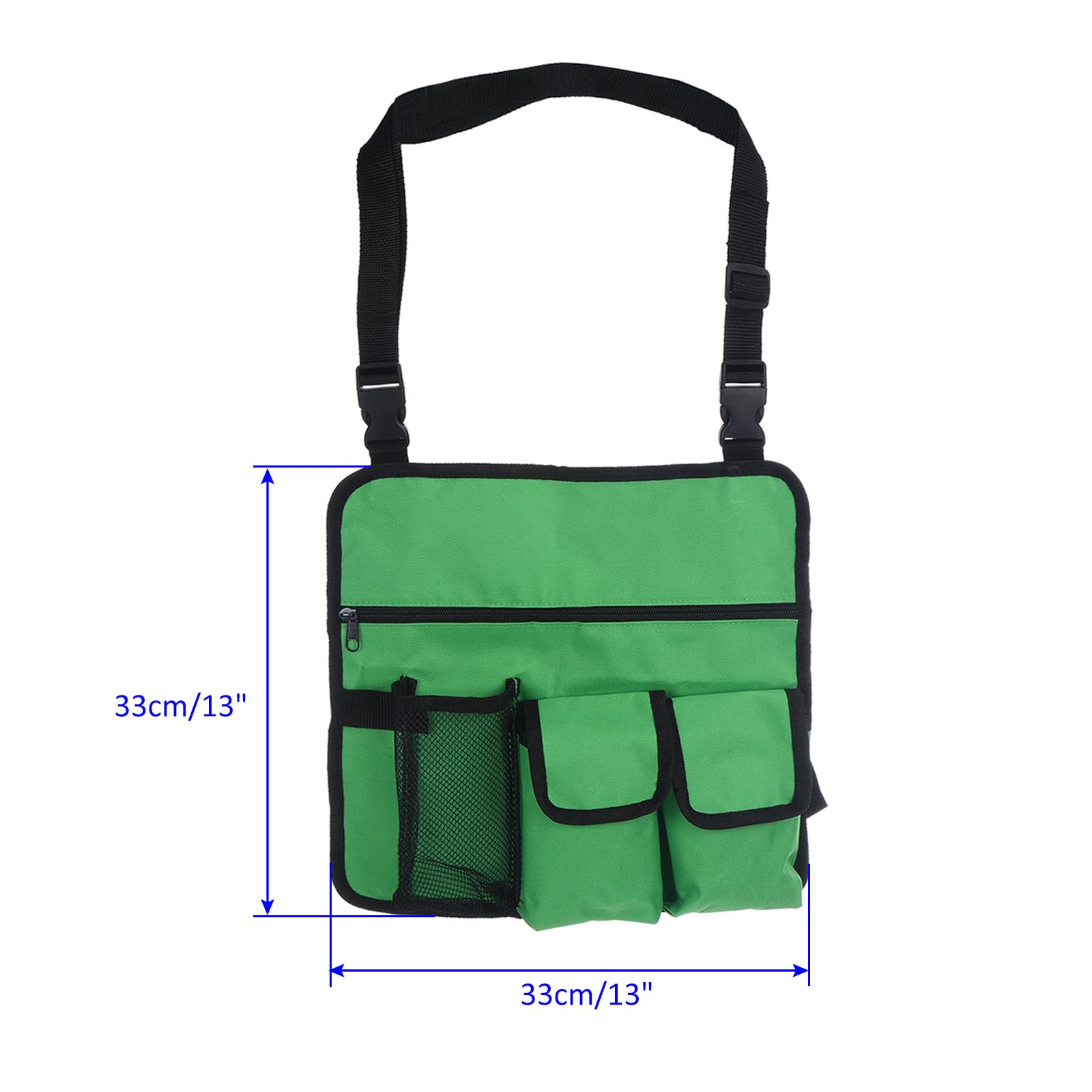 M METERXITY Chair Armrest Organizer, Polyester 4 Pockets Snack Magazine Arm Rest Storage Bag with Adjustable Straps - Image 4
