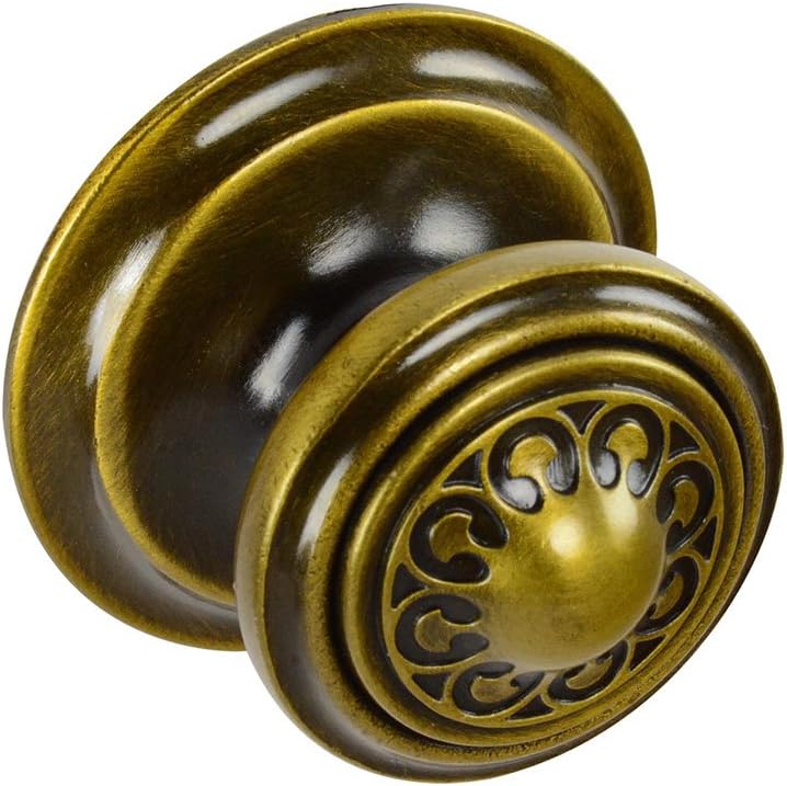 CKP Brand #95000 Traditional Furniture Cabinet Knob, Antique Brass
