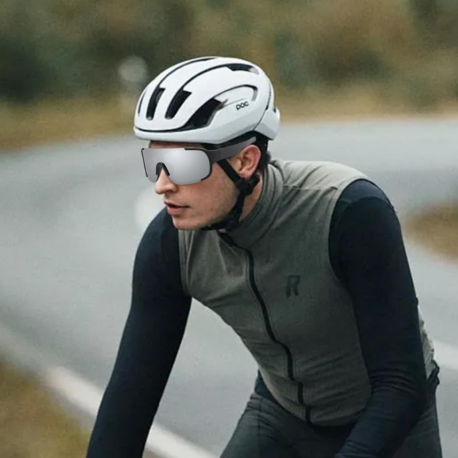 Okulary rowerowe, spolaryzowane sportowe okulary przeciwsłoneczne dla mężczyzn i kobiet, polaryzacyjne okulary rowerowe z ochroną UV400, gogle narciarskie, outdoorowe, rowerowe, motocyklowe,