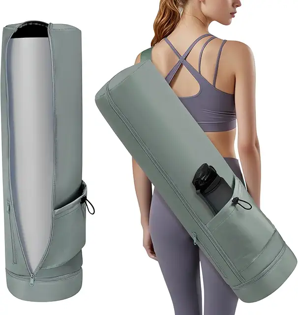 Mochila Yoga Moderna Aucuu Bolsa Grande para Esterilla con Compartimento Húmedo