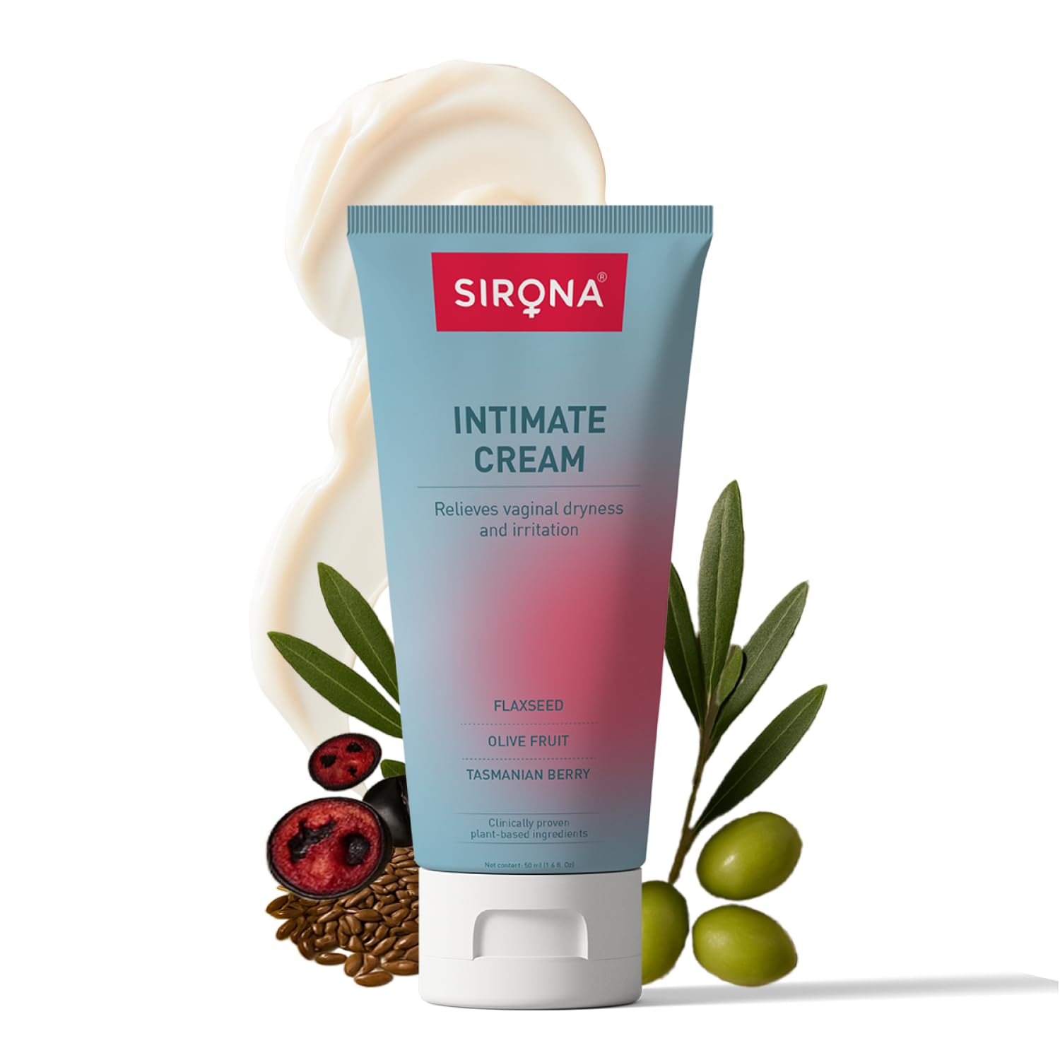 Sirona Intimate Cream for Women – 50g (Pack of 1) | Reduces Dryness, Itching & Irritation Relief | Maintains pH Balance (3.8-5.0) | with Hyaluronic Acid, Tasmanian Berry & Flaxseed Oil-image-27