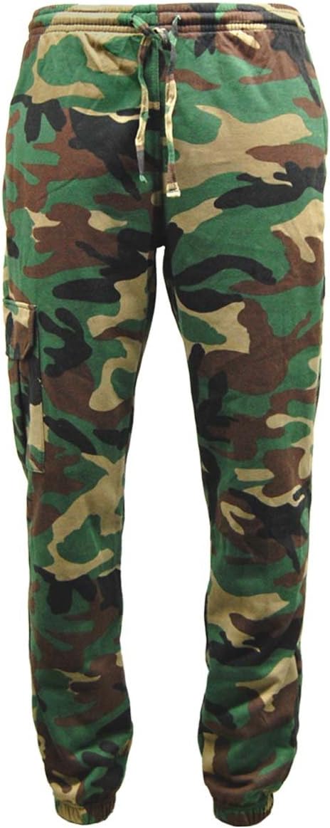 Game Technical ApparelMens Game Woodland Camouflage Fleece | Hooded Top | Zip Hoodie | Joggers