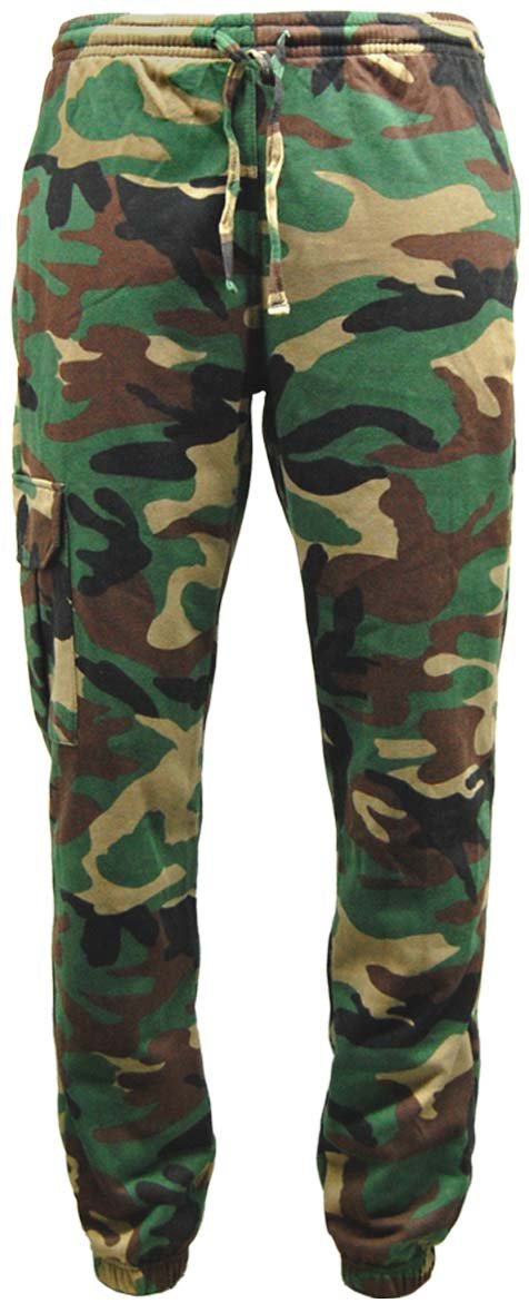 Game Technical ApparelMens Game Woodland Camouflage Fleece | Hooded Top | Zip Hoodie | Joggers
