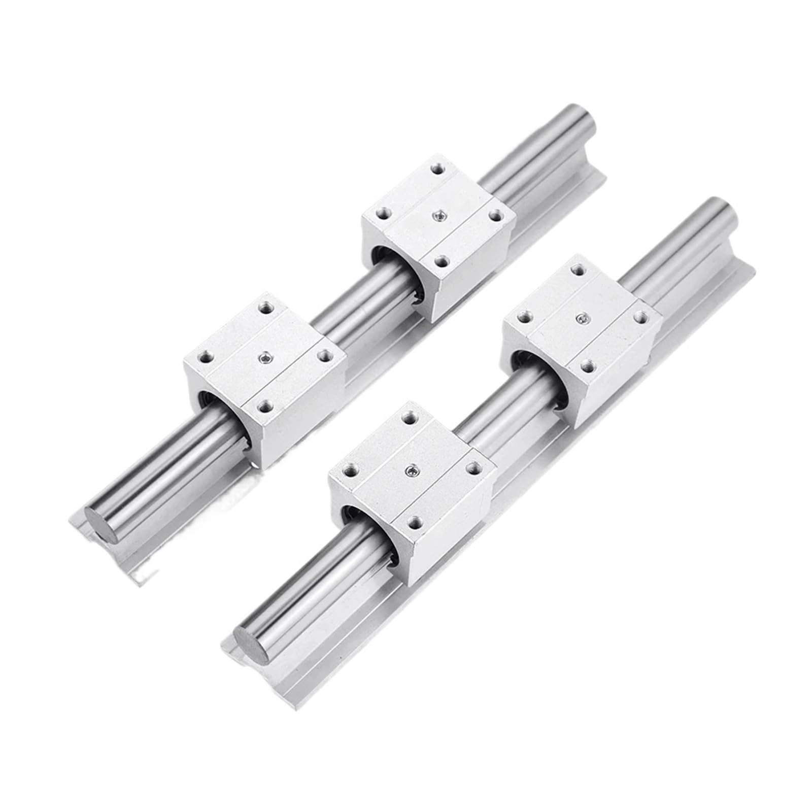 Guide de mouvement linéaire miniature Bloc de roulement linéaire 4 pièces SBR16UU + 2 pièces Kit de Rail de guidage linéaire SBR16 longueur 300-1000mm(900mm)