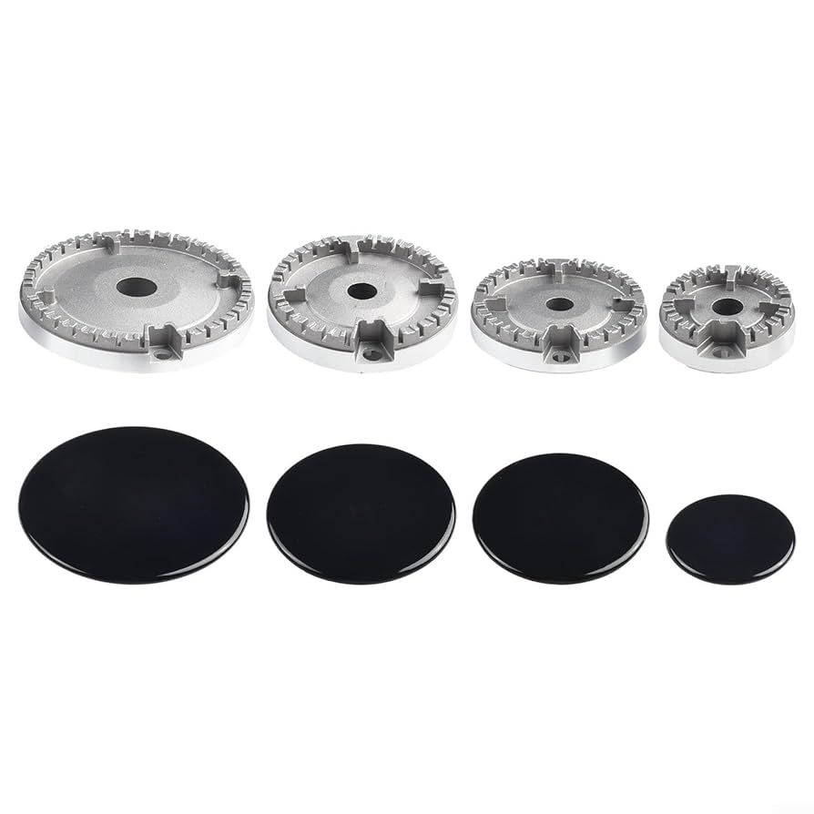 Stove Oven Cooker Gas Hob Burner Flame Cap Burner Covers Gas Burner Caps Gas Cooker With Base Burner Cap Set Gas Burner Parts I2478203648