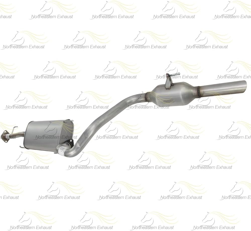 Exhaust Muffler and Resonator Pipe Compatible for 2010-2022 Lexus GX460 4.6L | Stainless Steel | Northeastern Exhaust | Stainless Steel | Northeastern Exhaust | Includes Clamp, Gaskets and Bolt Kit