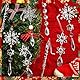 10 Stück Weihnachtsdekoration,Acryl Schneeflocken Christbaumschmuck, Christbaumschmuck Schneeflocken Eiszapfen Anhänger,Kristall Ornament Weihnachtsbaum Schneeflocken Dekorationen,mit 10 Bändern