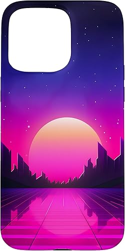Miniatura 31 de Funda estilo iPhone 16 Retrowave Vaporwave Synthwave 80s